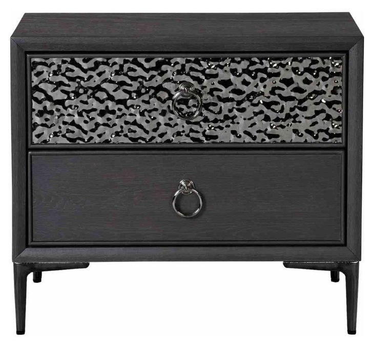 Bashford Espresso 2 Drawer Nightstand with USB Charging