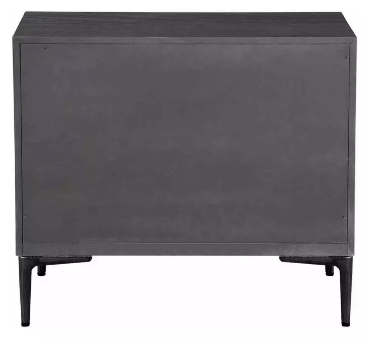 Bashford Espresso 2 Drawer Nightstand with USB Charging