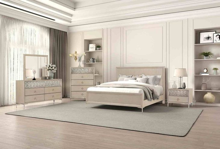 Bashford Natural Oak Panel Bedroom Set