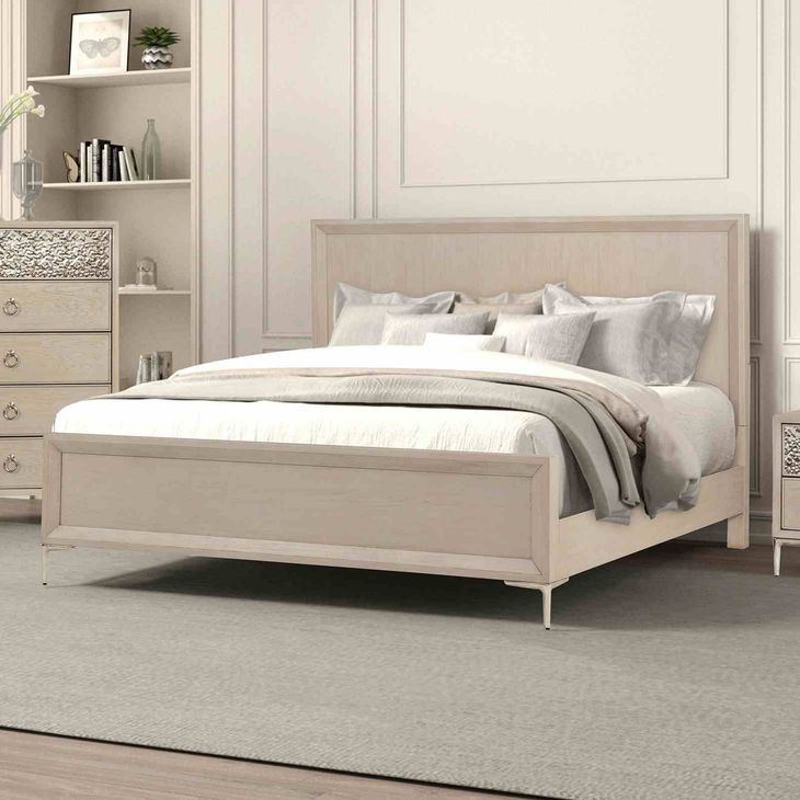 Bashford Natural Oak King Panel Bed