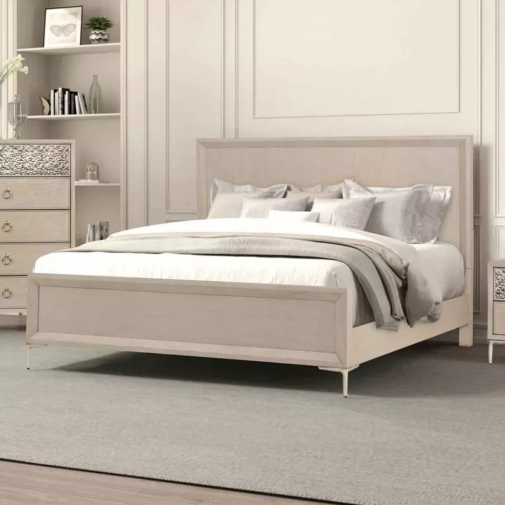 Bashford Natural Oak King Panel Bed