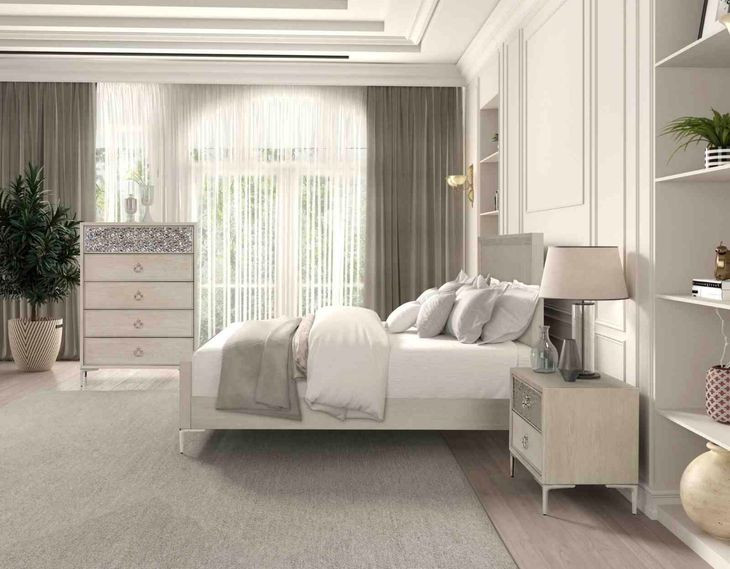 Bashford Natural Oak Panel Bedroom Set