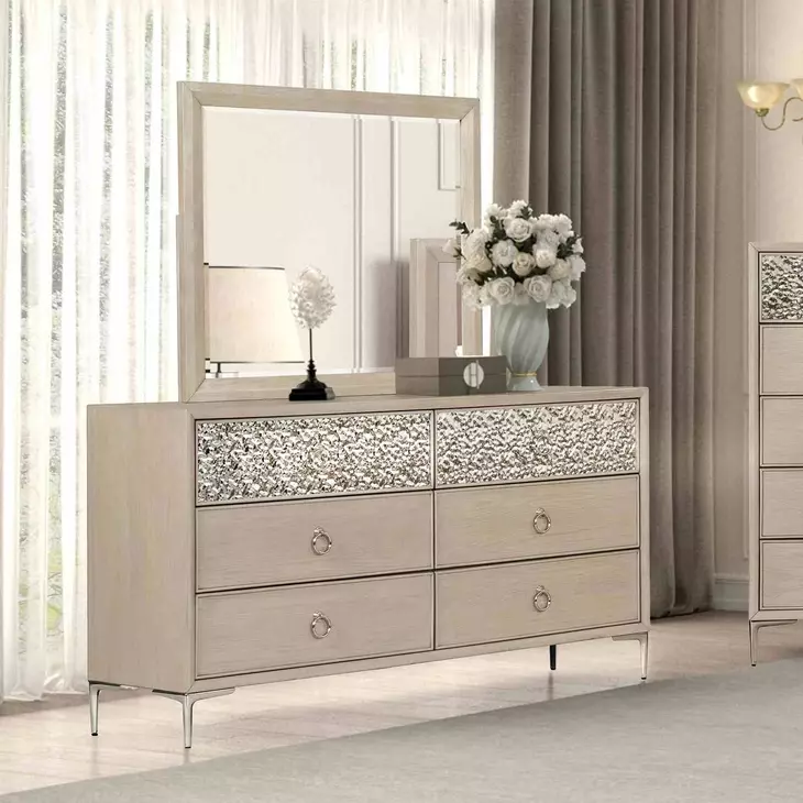 Bashford Natural Oak 6 Drawer Dresser