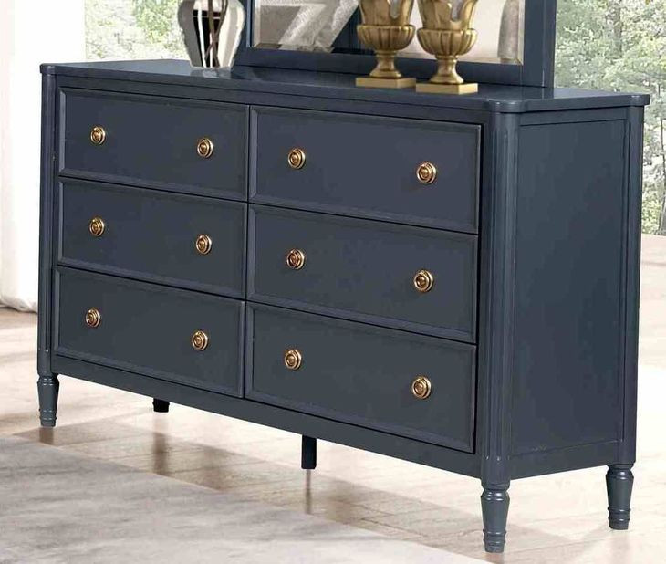 Altamira Malta Blue 6 Drawer Dresser