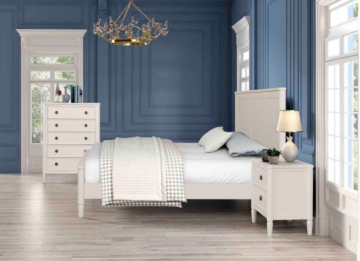 Altamira White Panel Bedroom Set