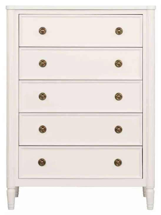 Altamira White 5 Drawer Chest