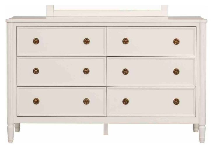 Altamira White 6 Drawer Dresser