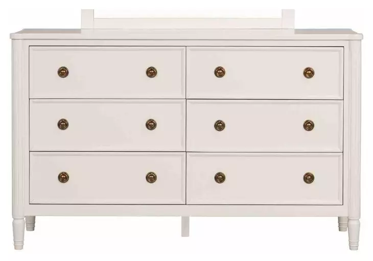 Altamira White 6 Drawer Dresser