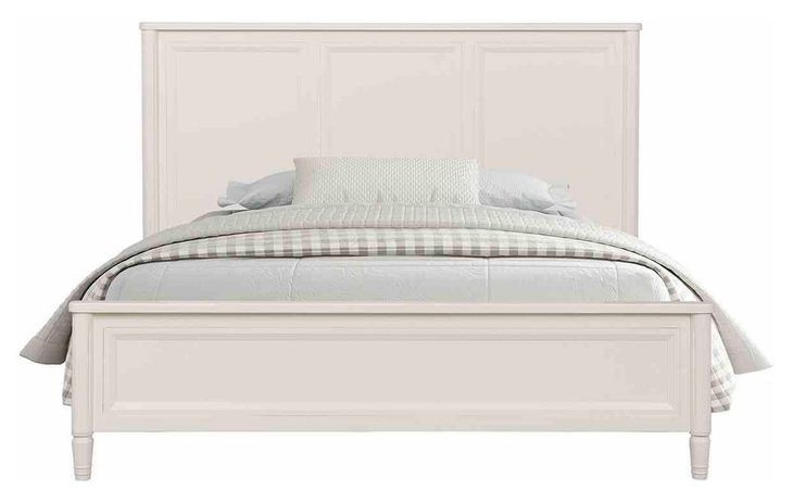 Altamira White King Panel Bed