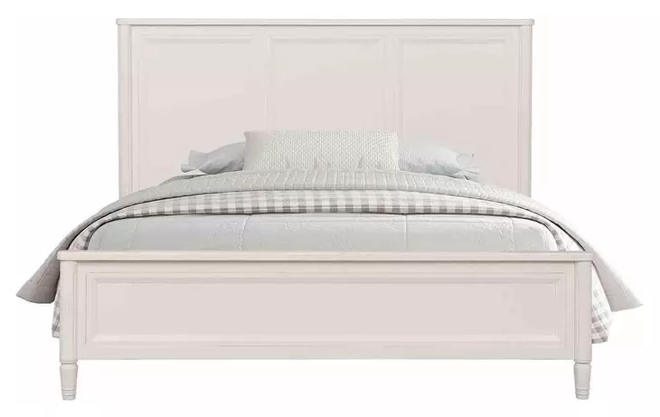 Altamira White King Panel Bed