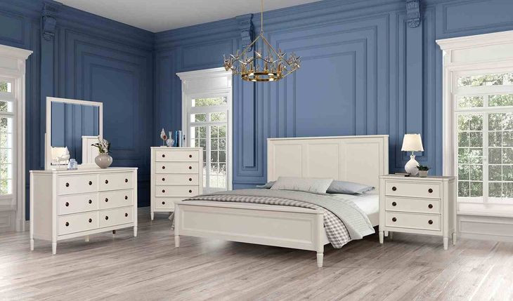Altamira White 3 Drawer Oversized Nightstand