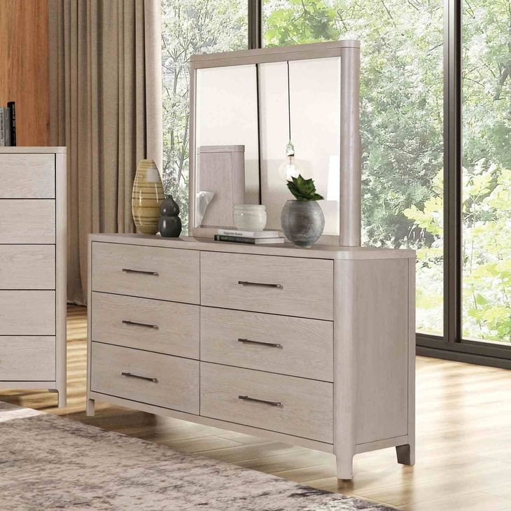 Fareham Oak Rectangular Dresser Mirror
