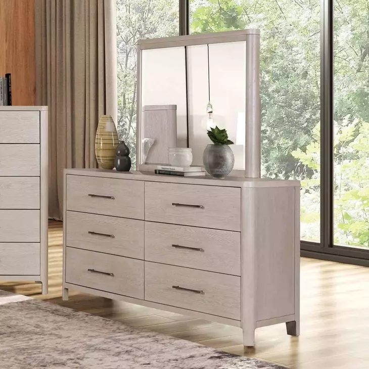Fareham Oak Rectangular Dresser Mirror