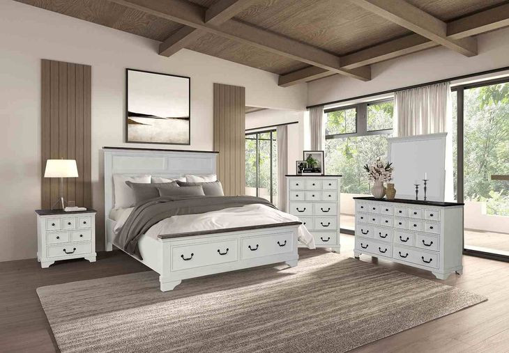 Hampstead White Rectangular Dresser Mirror