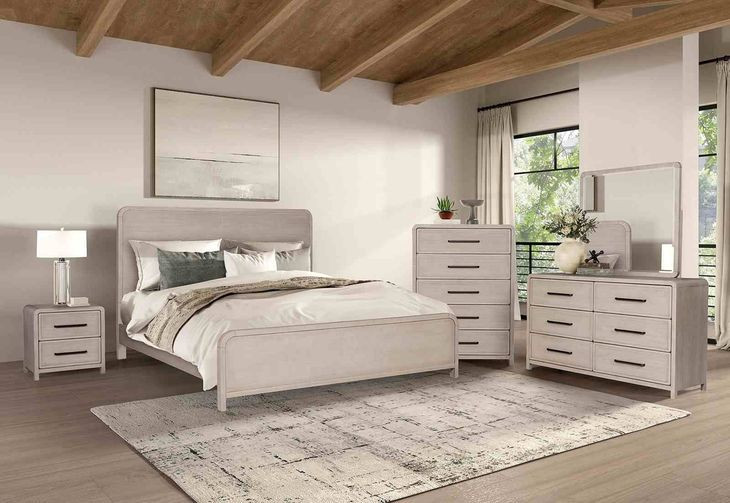 Belize Natural Oak Panel Bedroom Set