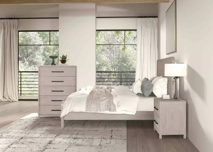 Belize Natural Oak Panel Bedroom Set