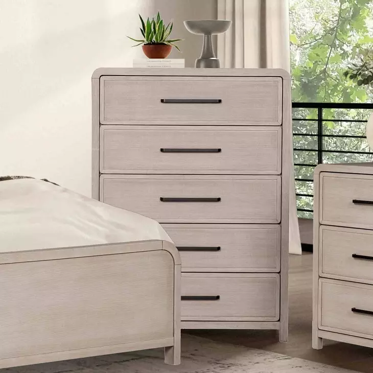 Belize Natural Oak 5 Drawer Chest