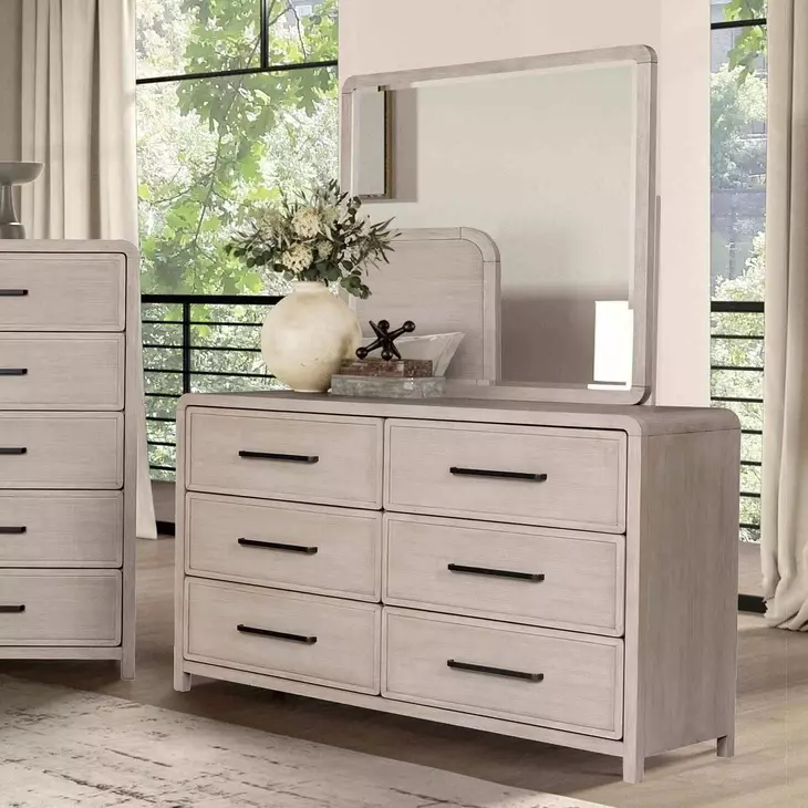 Belize Natural Oak 6 Drawer Dresser