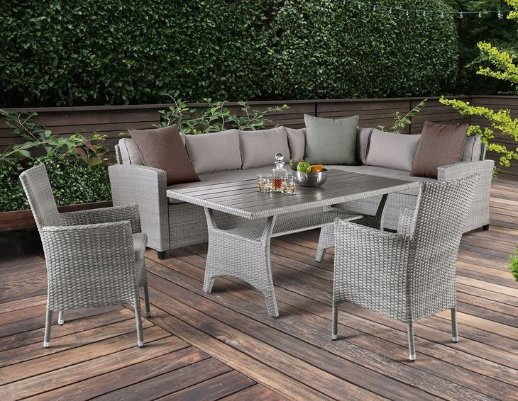 Kimara Gray 57" Outdoor Dining Table