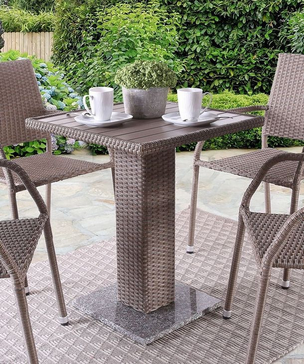 Niambi Natural Outdoor Rectangular Patio Table