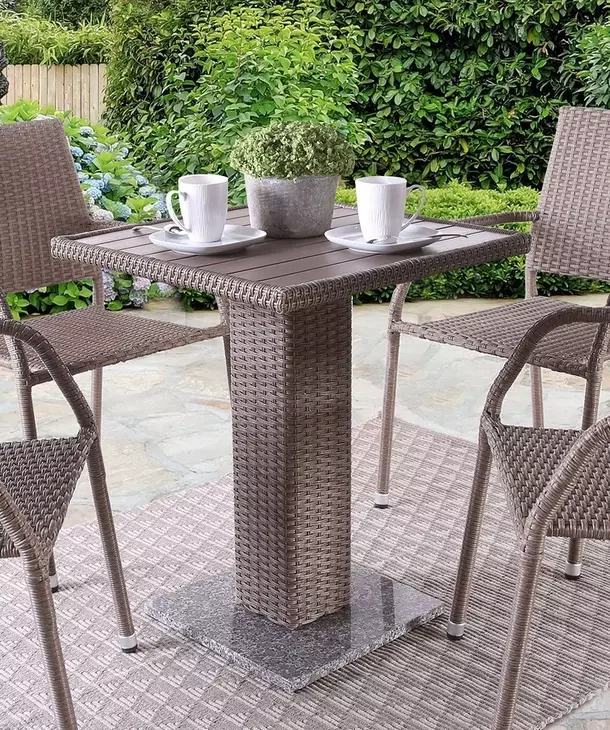 Niambi Natural Outdoor Rectangular Patio Table