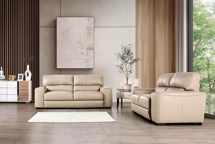 Marsicano Taupe Living Room Set