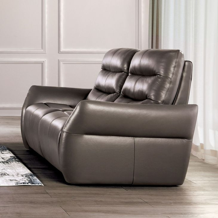 Granucci Gray 63" Power Reclining Loveseat