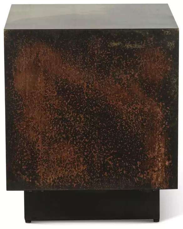 St. George Oxidized Black Square Side Table