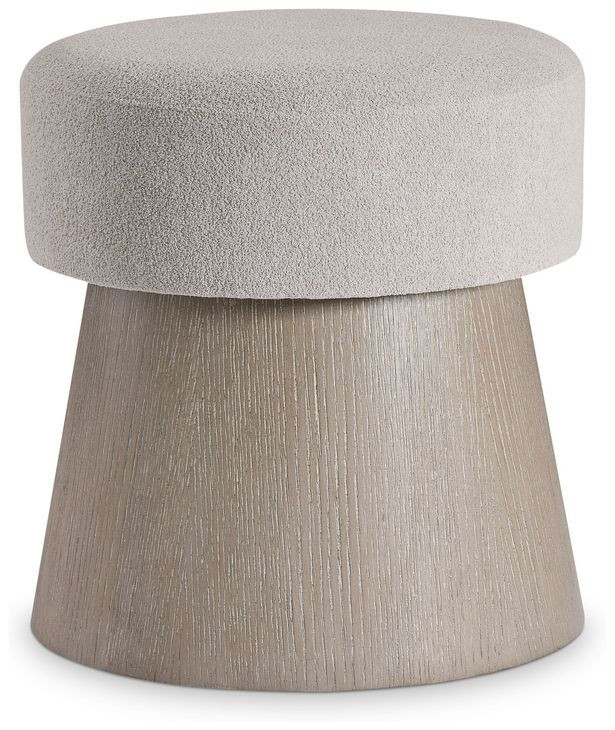 Linea Beige Round Bench
