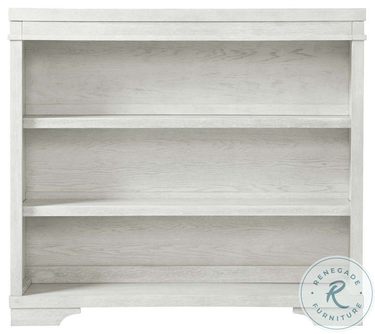 Foundry White Dove Hutch and Bookcase with 3 Shelves