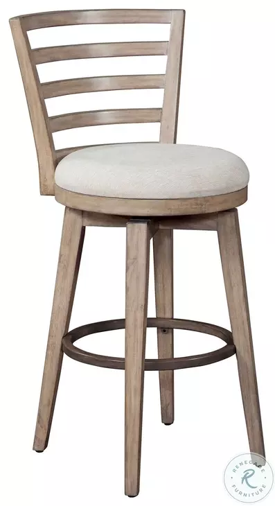 Meadowbrook Brown Swivel Bar Stool
