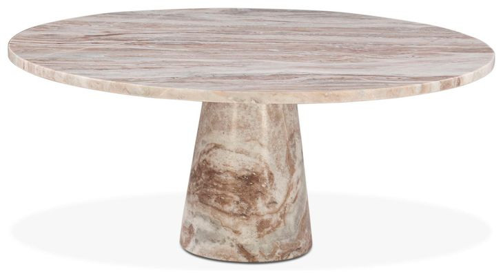 Giza Beige Round Marble Cocktail Table