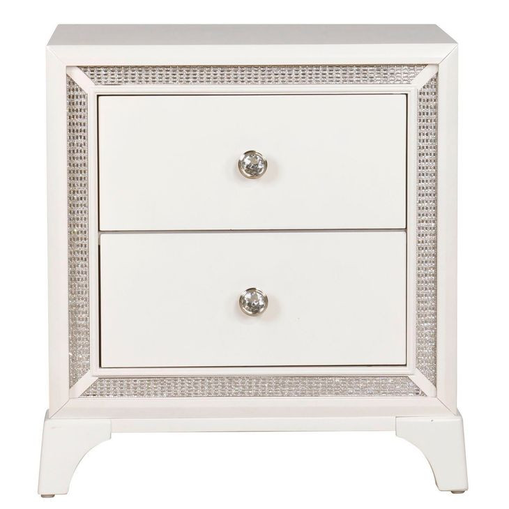 Cassie Pearl 2 Drawer Nightstand