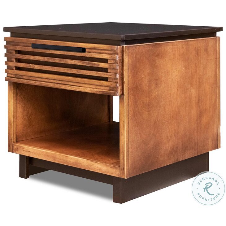 Graceland Black with Bourbon End Table