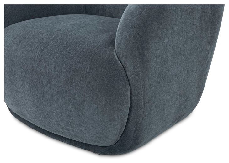 Stevie Slate Blue Upholstered Lounge Chair