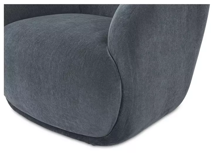 Stevie Slate Blue Upholstered Lounge Chair
