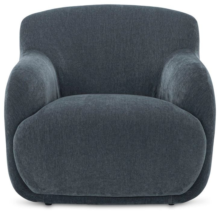Stevie Slate Blue Upholstered Lounge Chair