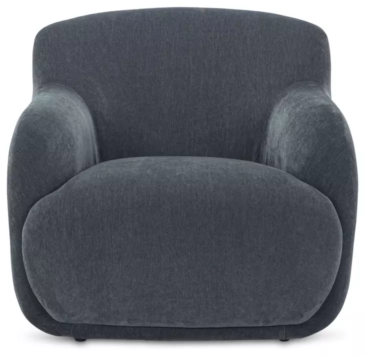 Stevie Slate Blue Upholstered Lounge Chair