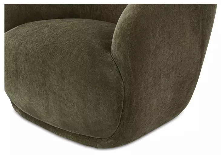 Stevie Cedar Green Upholstered Lounge Chair