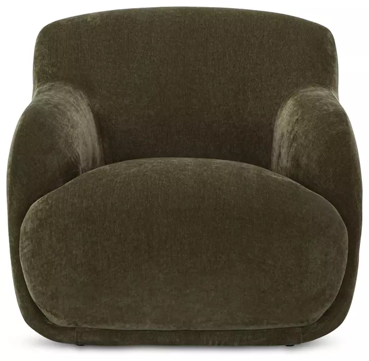 Stevie Cedar Green Upholstered Lounge Chair