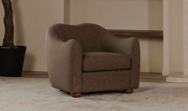 Bria Brown Upholstered Accent Chair
