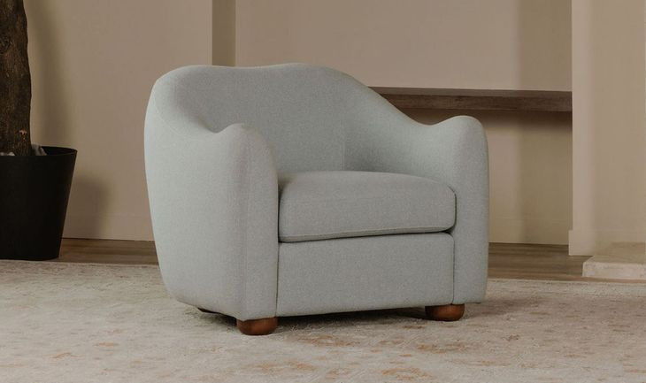 Bria Light Blue Upholstered Accent Chair