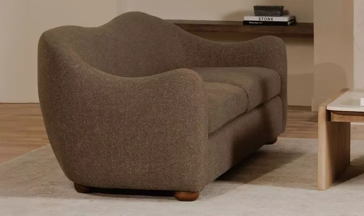 Bria Brown 90" Sofa