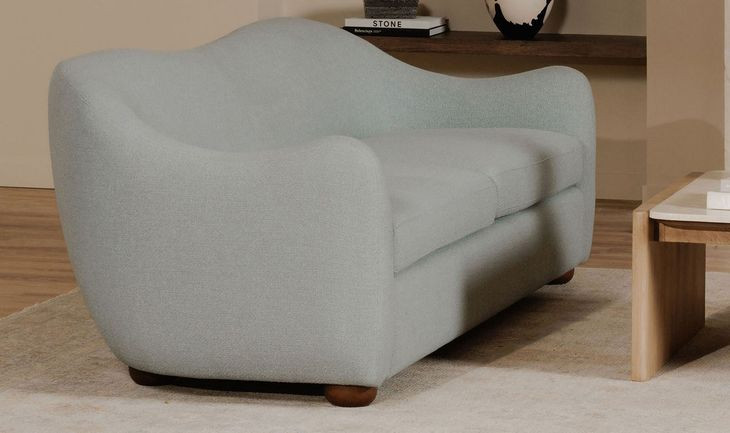 Bria Light Blue 90" Sofa