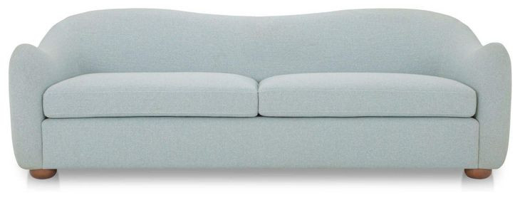 Bria Light Blue 90" Sofa