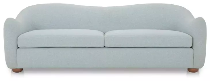 Bria Light Blue 90" Sofa