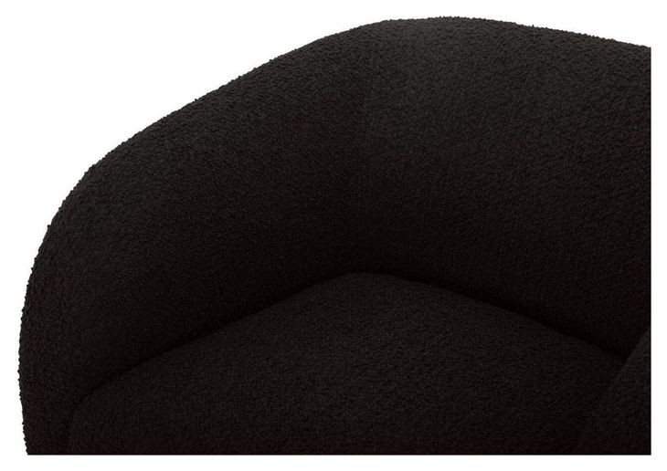 Faye Black Upholstered Accent Chair