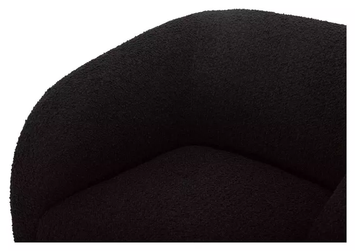 Faye Black Upholstered Accent Chair