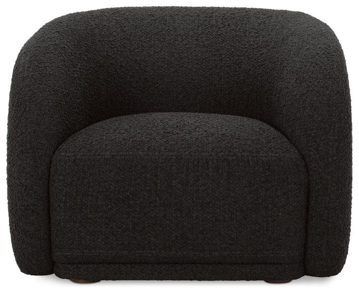 Faye Black Upholstered Accent Chair