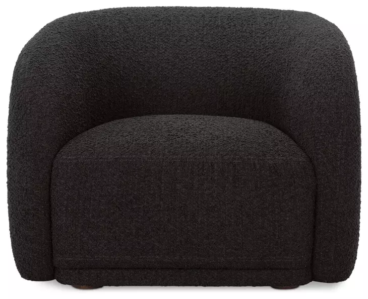 Faye Black Upholstered Accent Chair